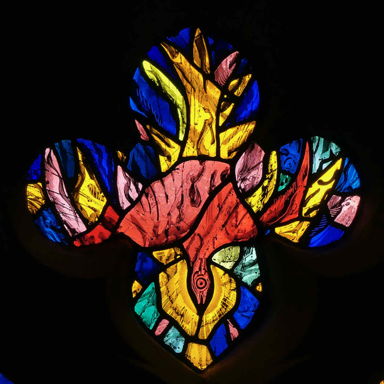 Holy Family Southport Holy Family flame window